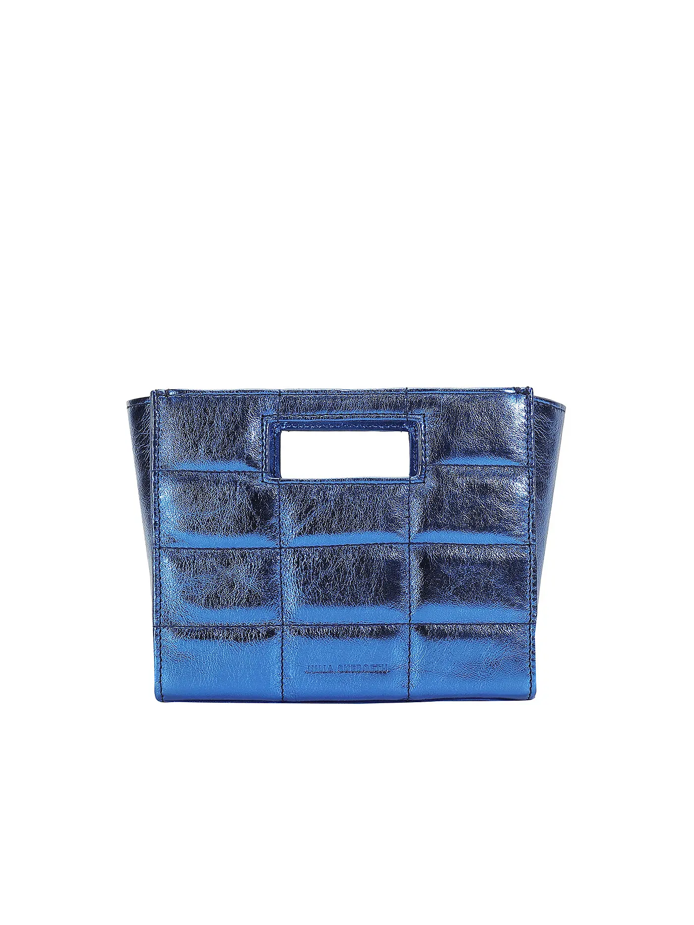 JULIA SKERGETH | Ledertasche - Mini Bag | blau
